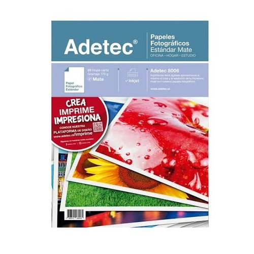 ADETEC PAPEL AUTOADHESIVO A4 20HJS